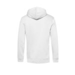 Felpa Uomo con Cappuccio "Asocial Classic" - Colore: Pure White - Rear