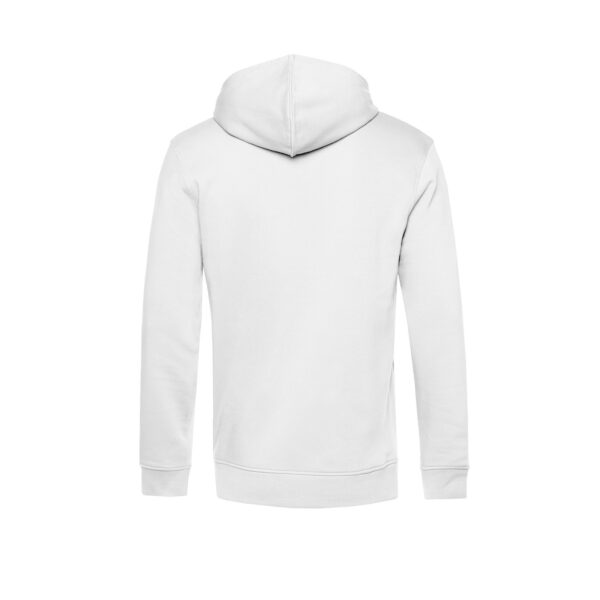 Felpa Uomo con Cappuccio "Asocial Classic" - Colore: Pure White - Rear