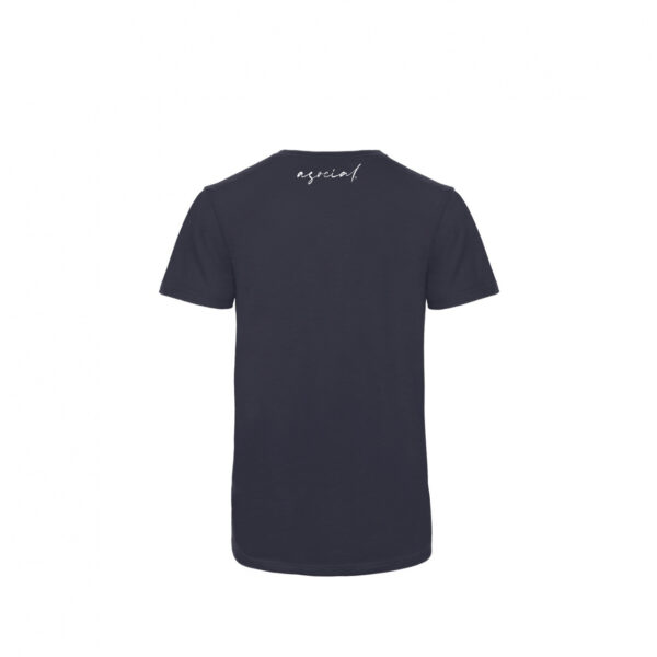 T-Shirt Uomo "Asocial Blast" - Colore: Blue Navy - Rear