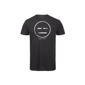 T-Shirt Uomo "Asocial Blast" - Colore: Chic Black - Front - Logo White