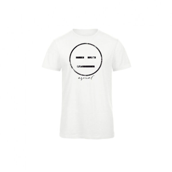 T-Shirt Uomo "Asocial Blast" - Colore: White -Front - Logo White