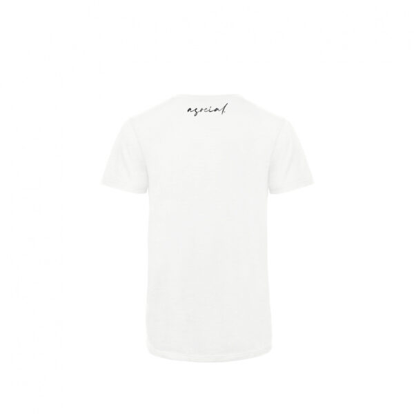 T-Shirt Uomo "Asocial Blast" - Colore: White - Rear