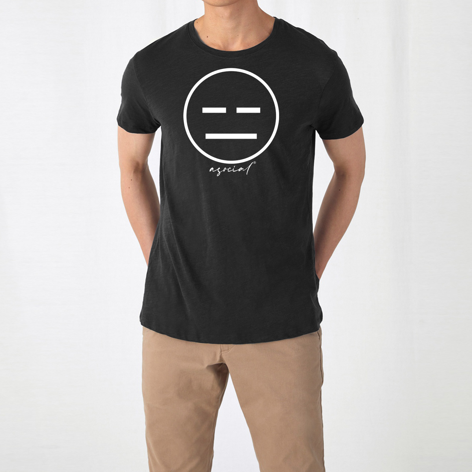 T-Shirt Uomo Modello: "Asocial Classic"