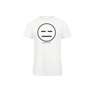 T-Shirt Uomo "Asocial Classic" - Colore: White -Front - Logo Black