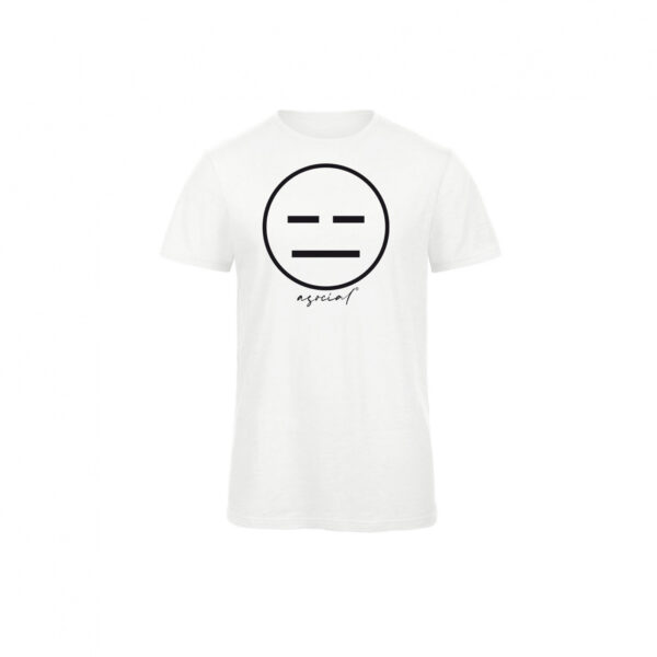 T-Shirt Uomo "Asocial Classic" - Colore: White -Front - Logo Black