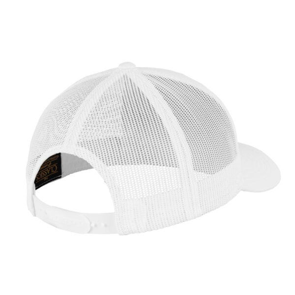 Cappello Retro Trucker "Asocial Blast" - Tinta unita - colore bianco - logo Black