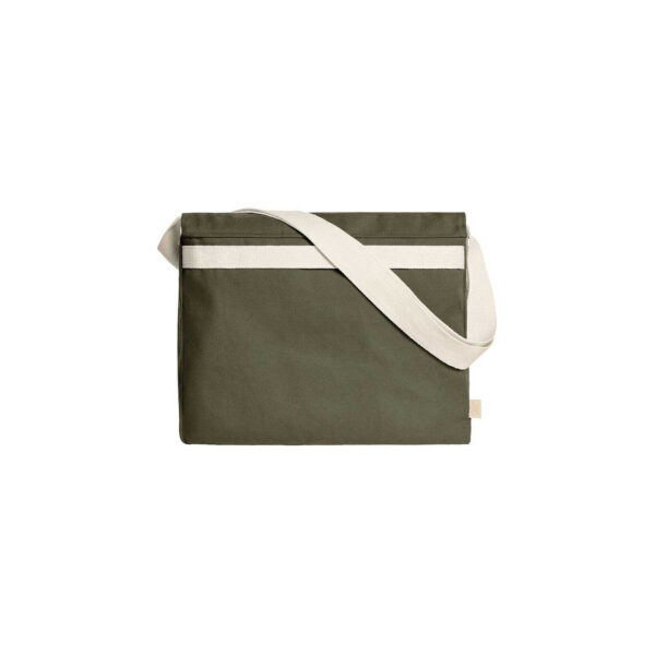 Borsa a tracolla asocial "vintage" con chiusura a clip, colore: Verde militare