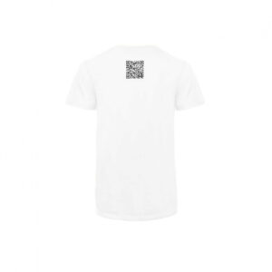 Asocial Qr Code T-shirt con messaggio personalizzabile: colore Bianco