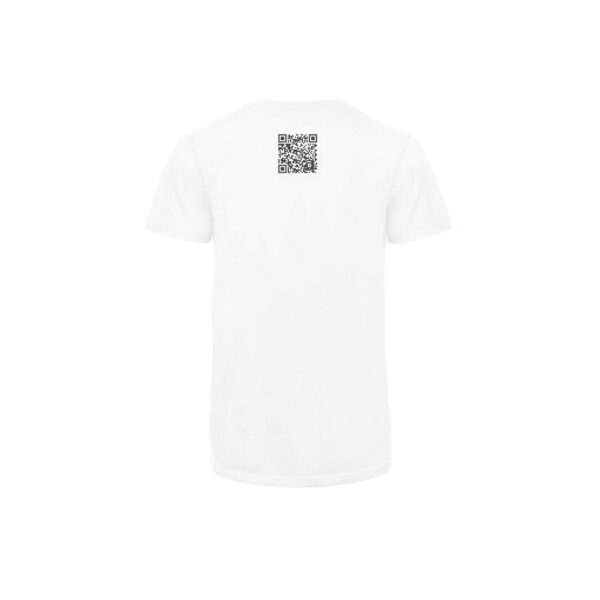 Asocial Qr Code T-shirt con messaggio personalizzabile: colore Bianco