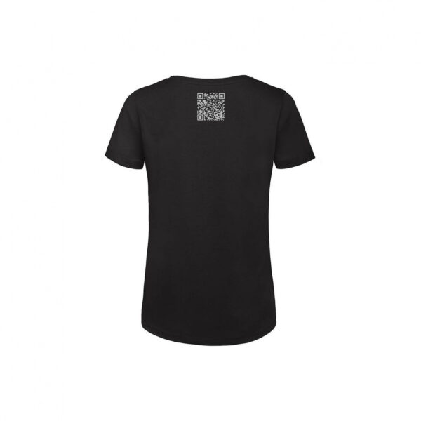 Asocial Qr Code T-shirt - Donna - con messaggio personalizzabile: colore Nero
