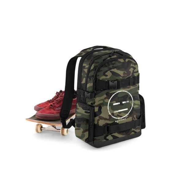 Zaino Asocial Old School porta Skateboard Colore jungle Camouflage